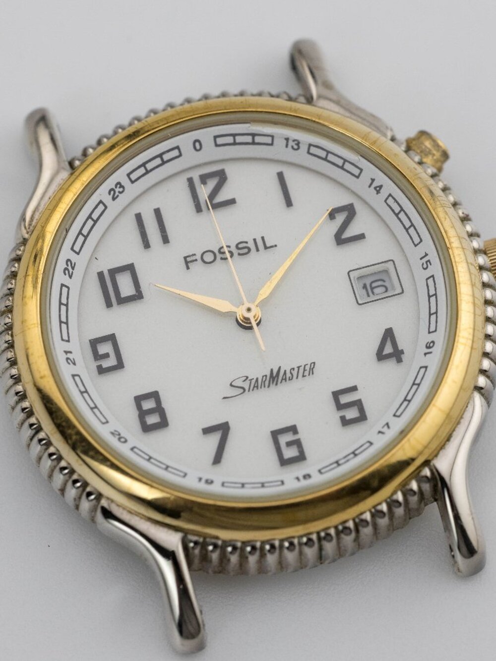 Fossil StarMaster Nordstrom Two Tone Quartz Analog Men's Watch New Battery